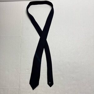 RAG & BONE Men’s Single Stripe Wool Skinny (2.5" wide) Tie in Dark Navy